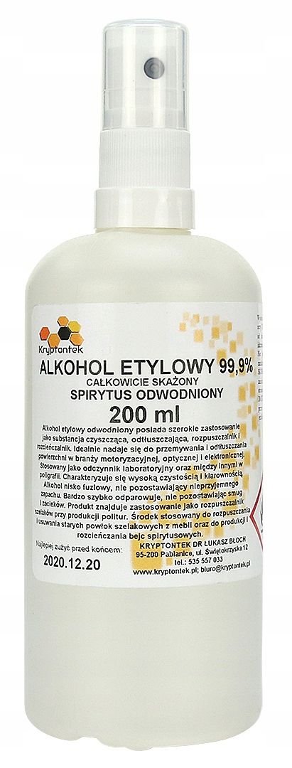  Kvaliteet farmaceutyczna - etanool 96% 10l