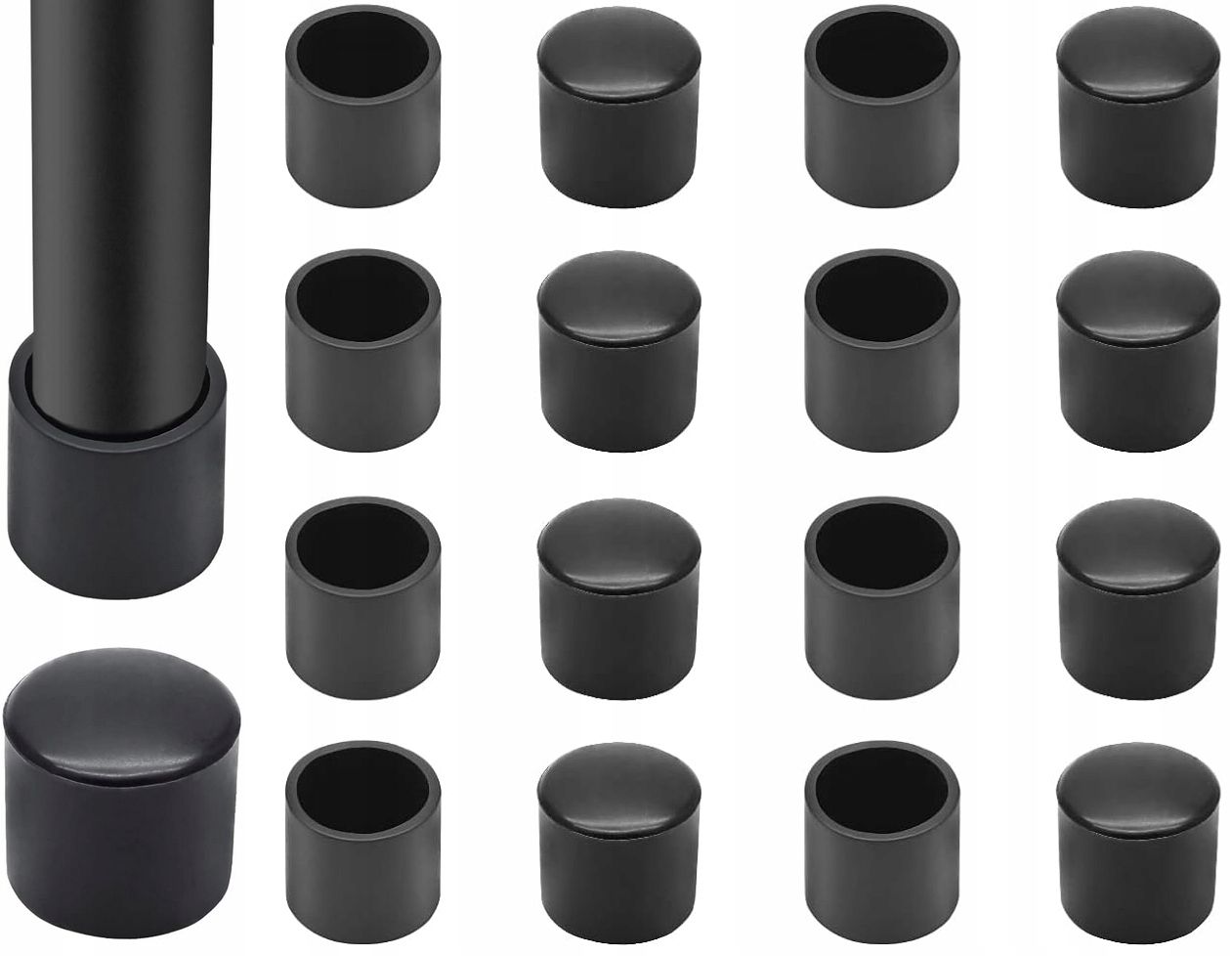  Čepice pro nohy židle tabulka vyztužené základ 12mm