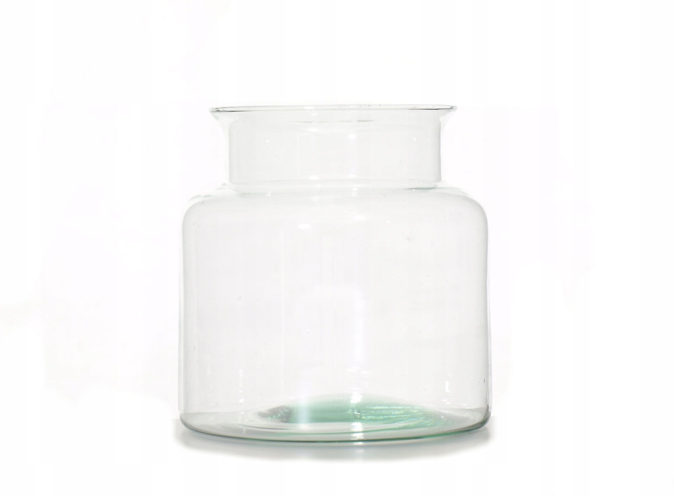  Vāze jar jar clear s-h19 cm + vāks glāze