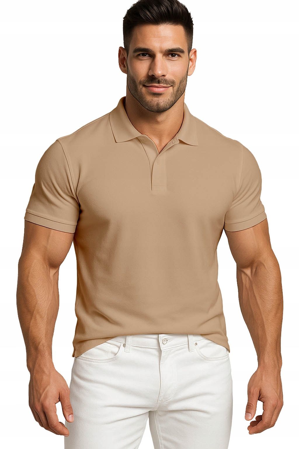  Men&#39;s polo shirts t-shirt elegant reinforcement cotton with collar m