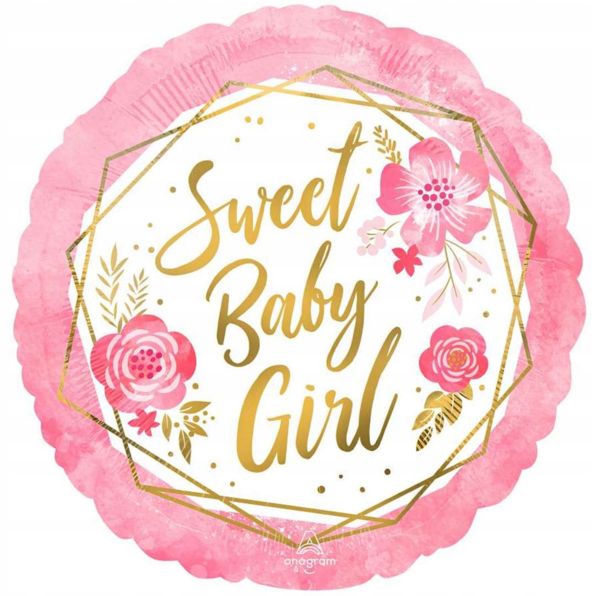  Foolhappe balloon roosa-valge girl tüdruk gender reveal tagasi laps