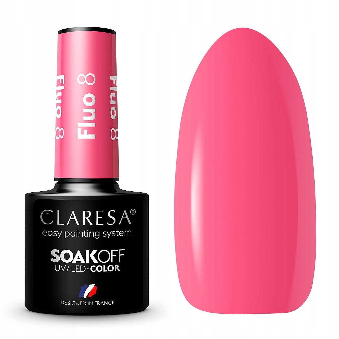  Claresa hübriid küünelakk burgundia glitter pink 554