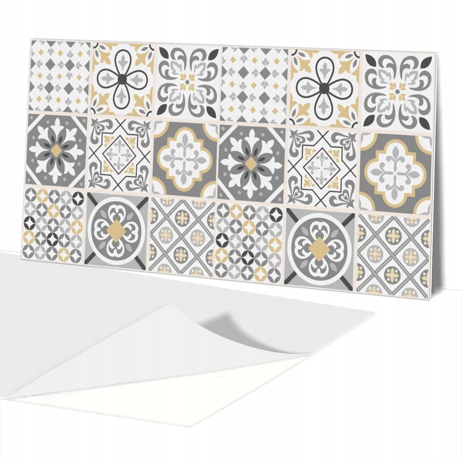  Lipīga plāksne pvc paneļi uz sienas marokānis patchwork 100x50cm
