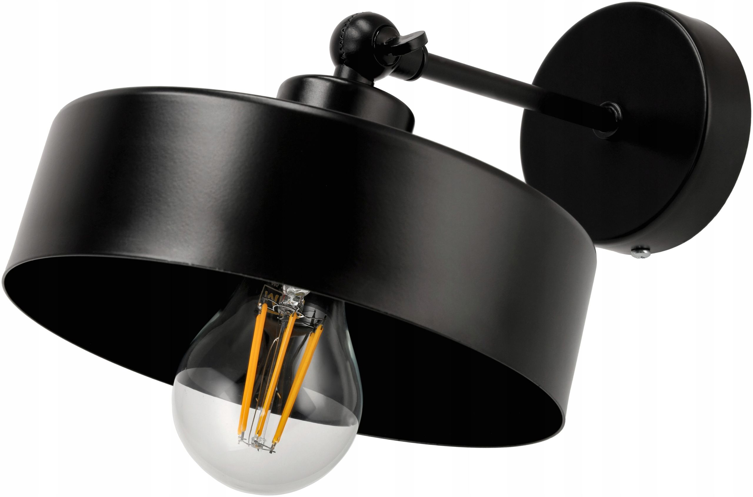  Lubinė lempa led lempa lofto stiliaus 3 x e27 taurė juodas