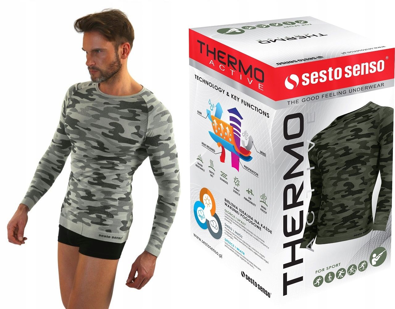  Meeste termosärgid thermo active õmblusteta pikk käsi sesto senso xxl