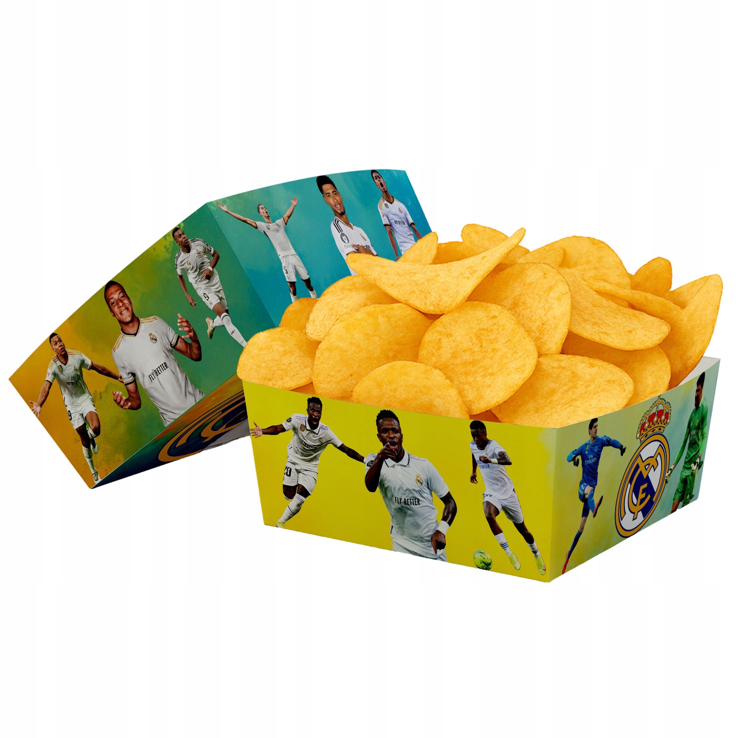  Popcorn boxes snacks football football footballer birthday 4pcs