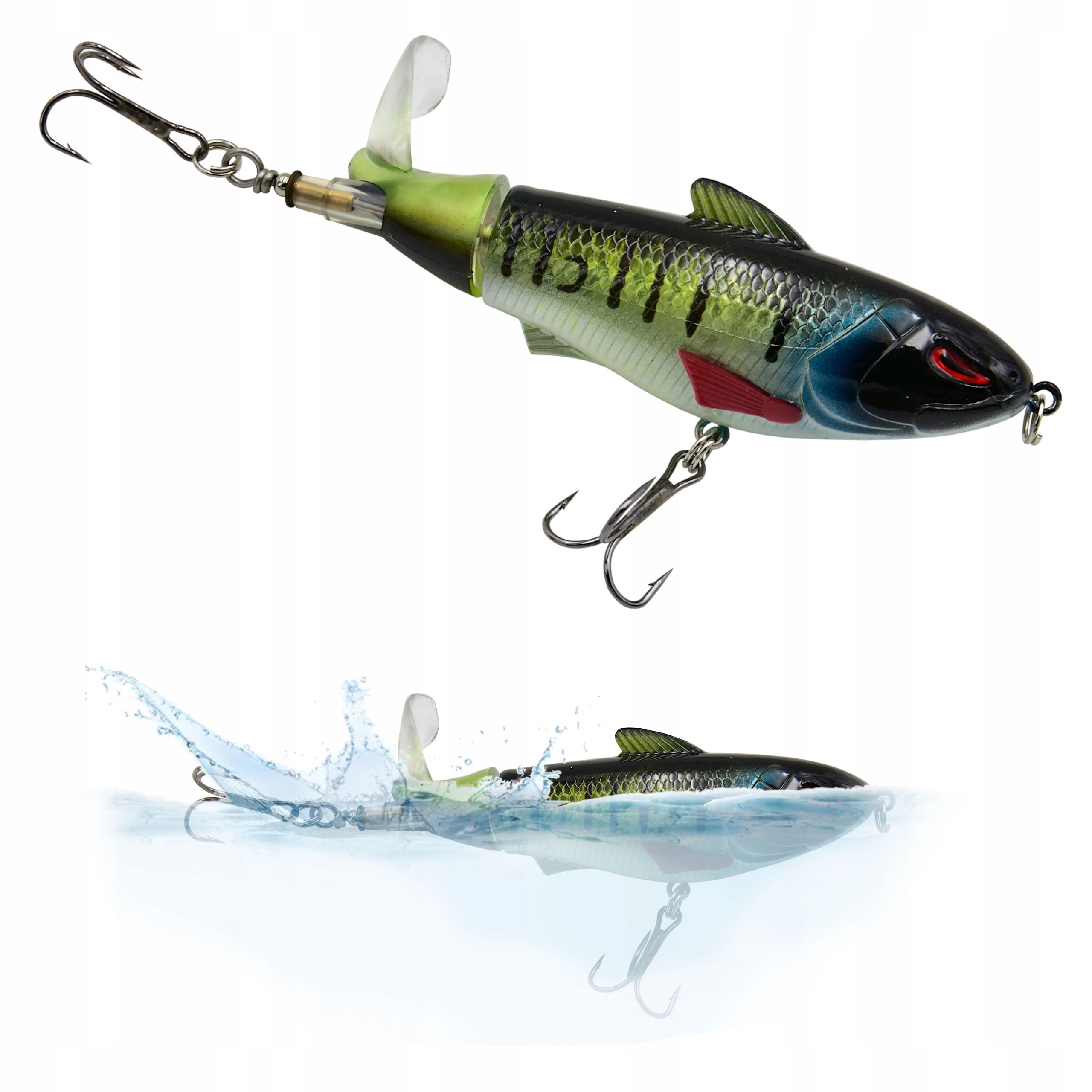  Wobbler zum angeln minnow pop walker 3d kunstköder 5,5 cm 8 g