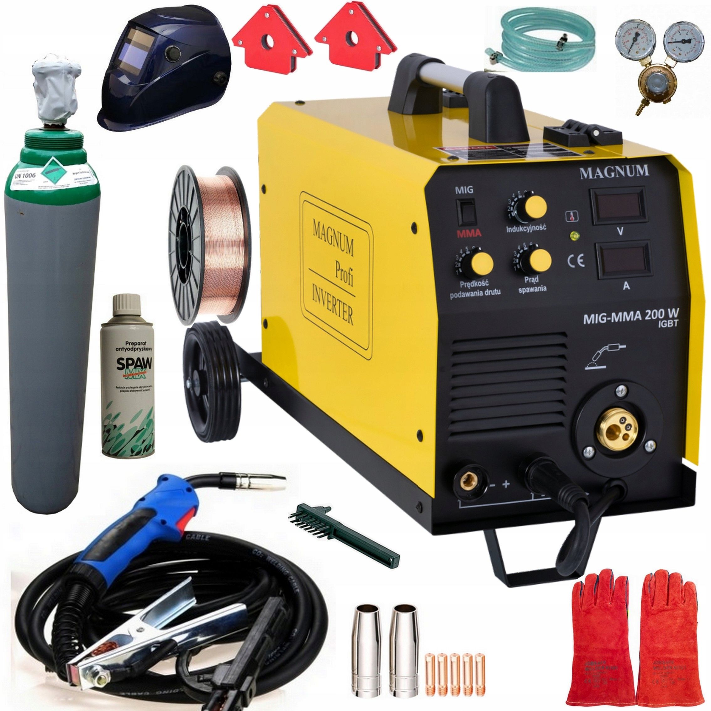  Suvirinimo aparatas mig magnum mig mag-mma 220w igbt