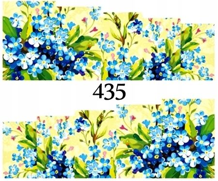  Pavasaris ūdens nagu uzlīmes nagiem manikīrs zieds, ūdensroze - 292