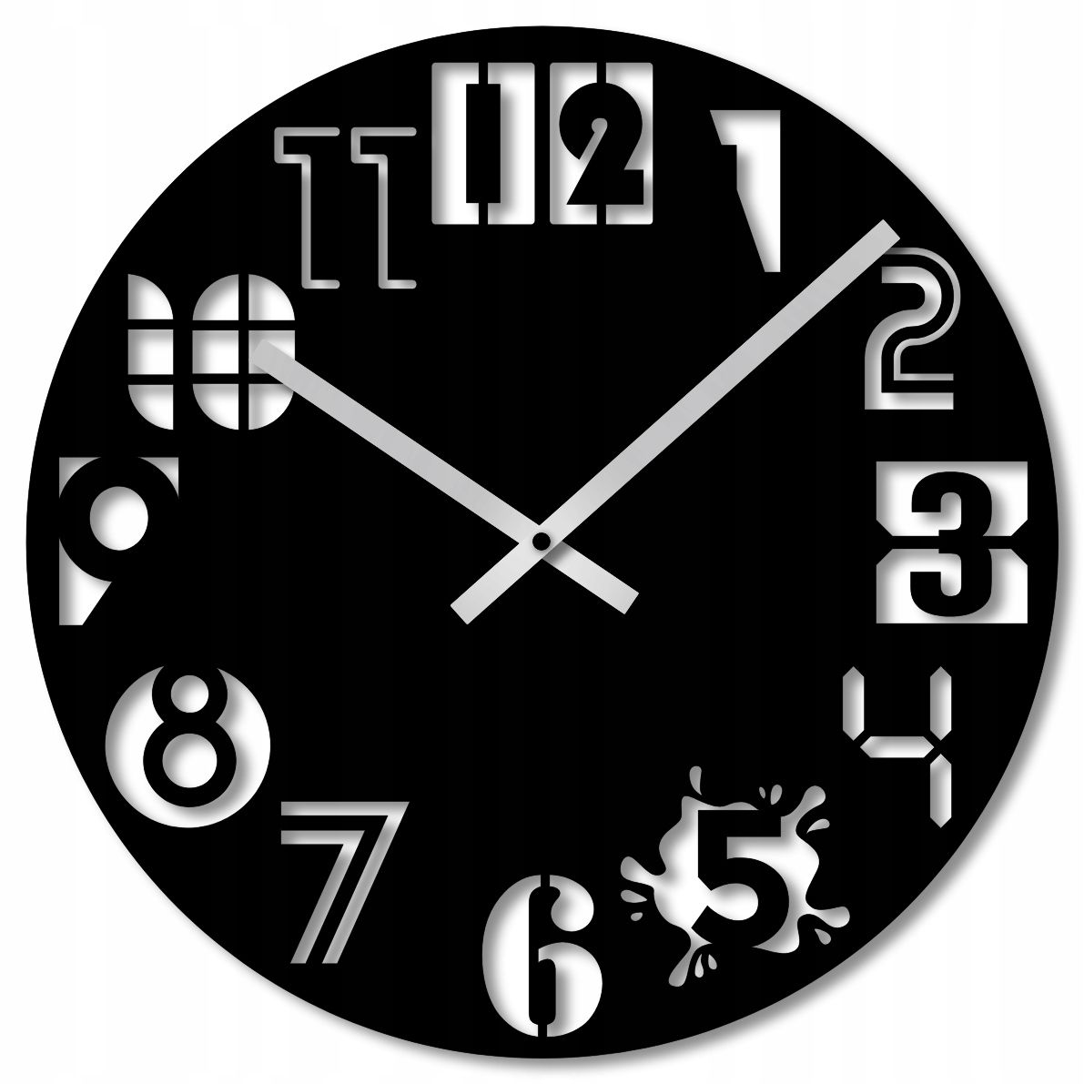  Wall clock 60 cm clock on the wall big clock openwork classic big numbers