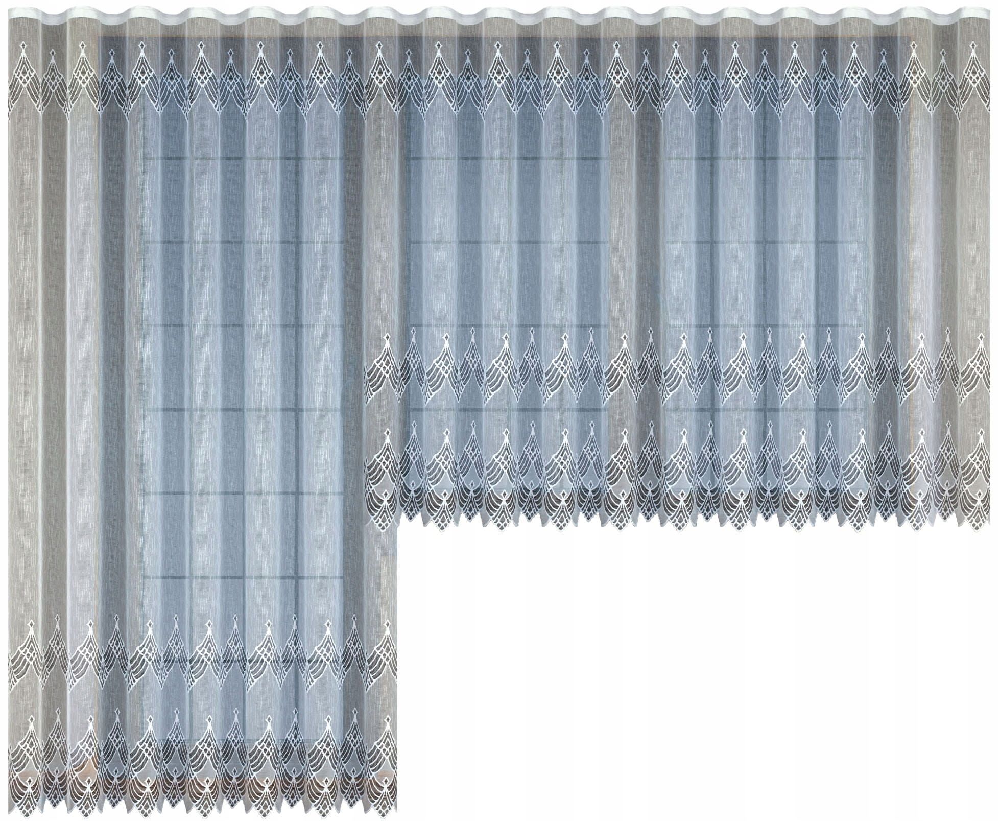  Užuolaida užuolaida stačiai žakardas baltas 250x250 cm