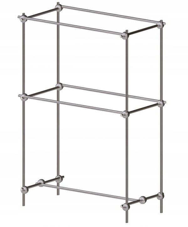  Stand with holder for clothes hangers shelf 2x1,5m