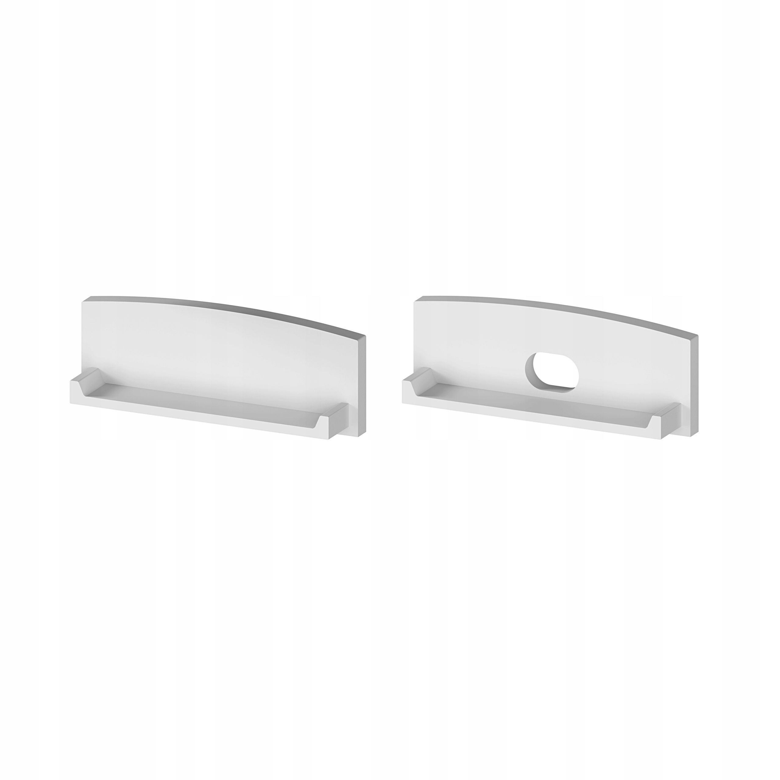  Profilis led aliuminio platus duo led juostoms mono rgb juodas 2 metrai