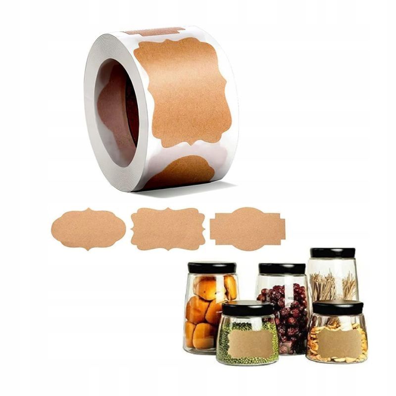  Spice jar stickers labels for jars for preservation wine bottles 250 pcs.