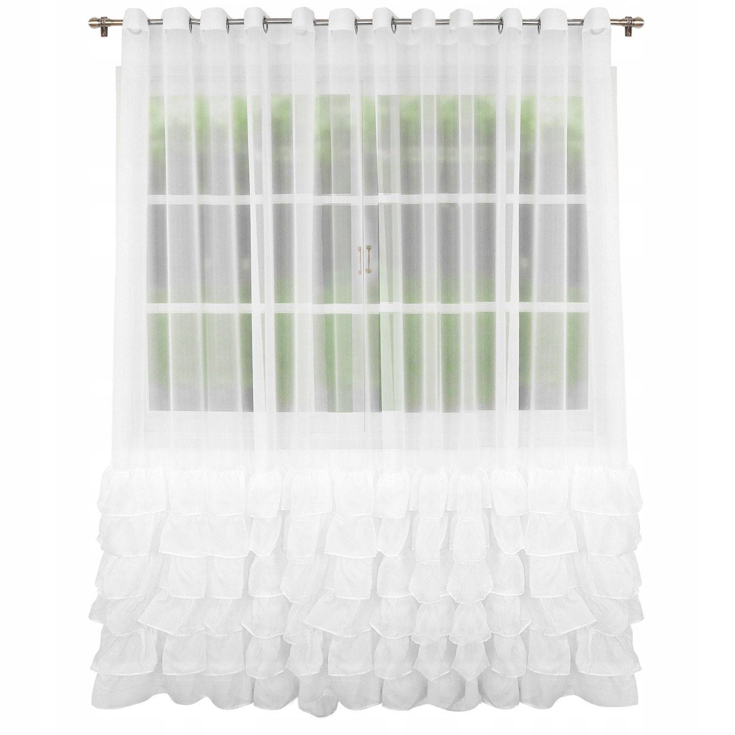  Klasikinė vualio užuolaida 145 cm x 250