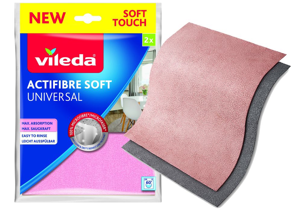  Stoff stoff saugfähig zum waschen vileda actifibre 32x27 cm 2 pcs.