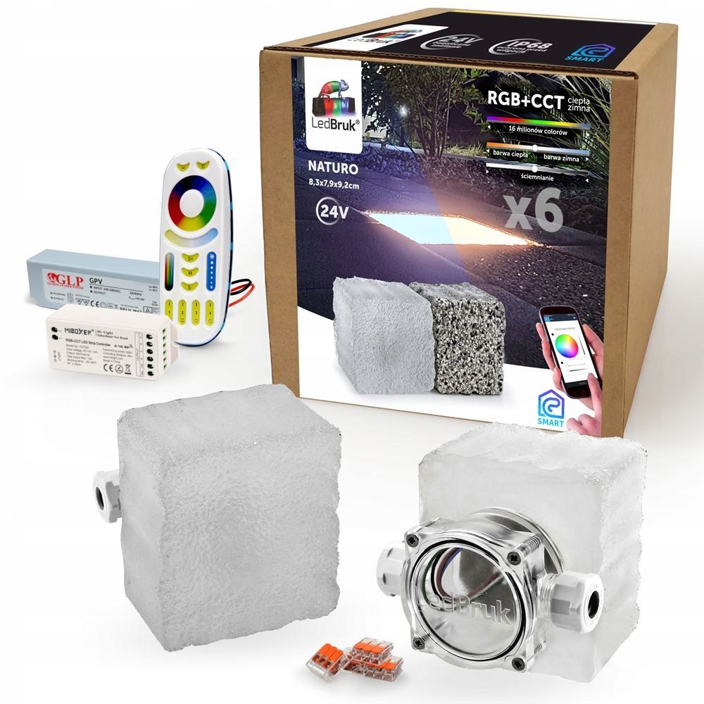  Ledbruk šviečiančios trinkelės led naturo rgb + cct