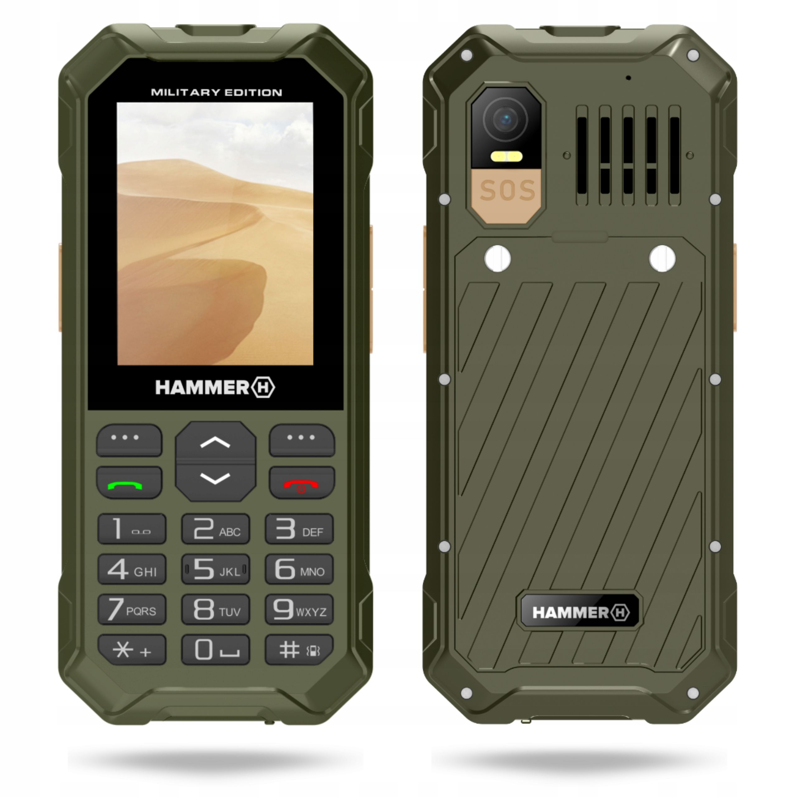  Hammer horizon lte 4g mobilní telefon s klávesnicí solidní obrněný odolný