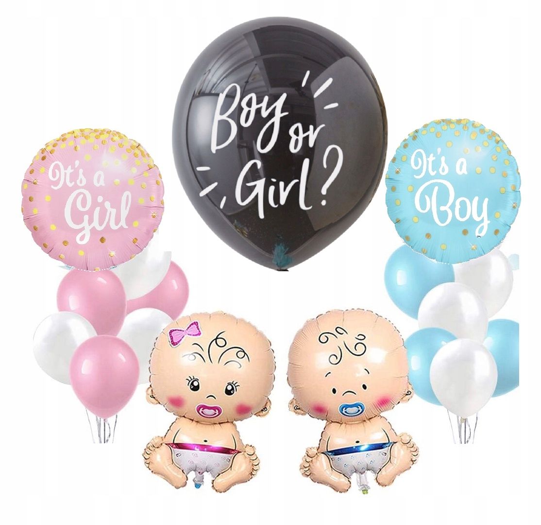  Folijskābes balons zīdainis zēns gender reveal party mugura sveiciens mājās
