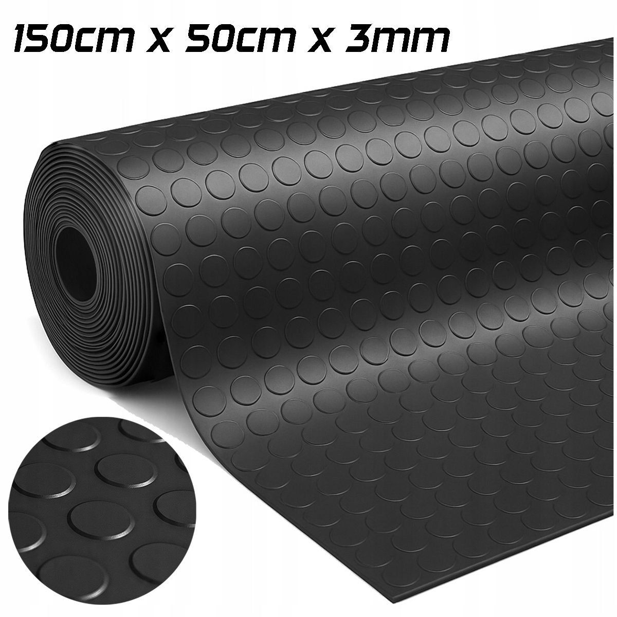  Gumená doska koberce 1200mm x 3mm 0.6m2 guma protišmyková molet