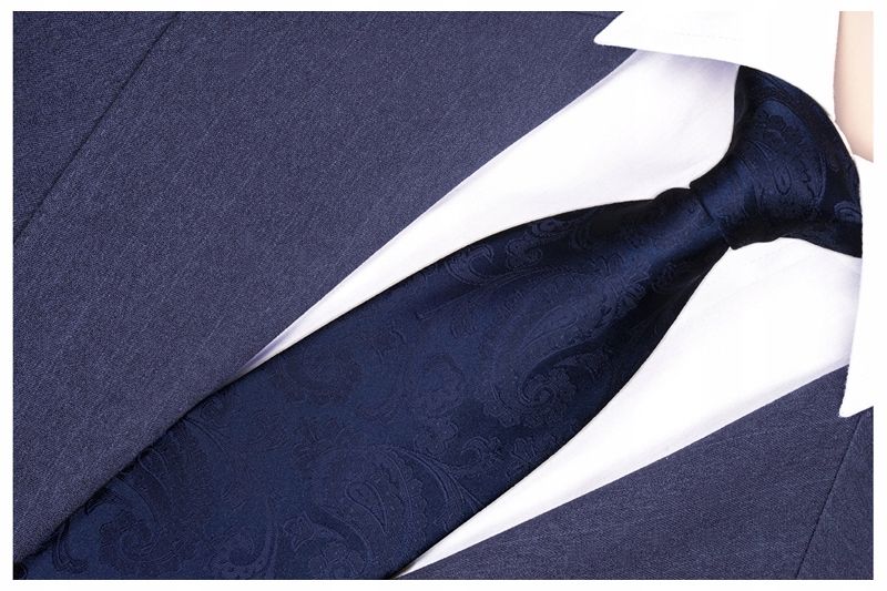  Klasický jednobarwny rovný uvázat 7cm muž za kostým jacquard rr32