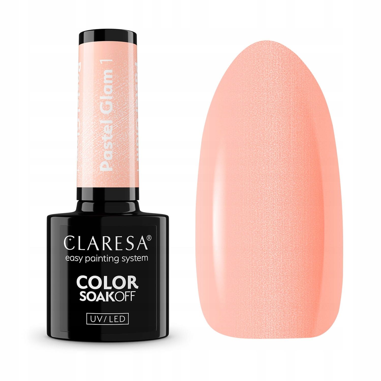  Claresa hübriid küünelakk burgundia glitter pink 554