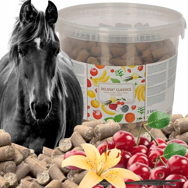  Saldainis arkliui skanėstai skanėstai kerbl delizia classic saldymedis 3kg