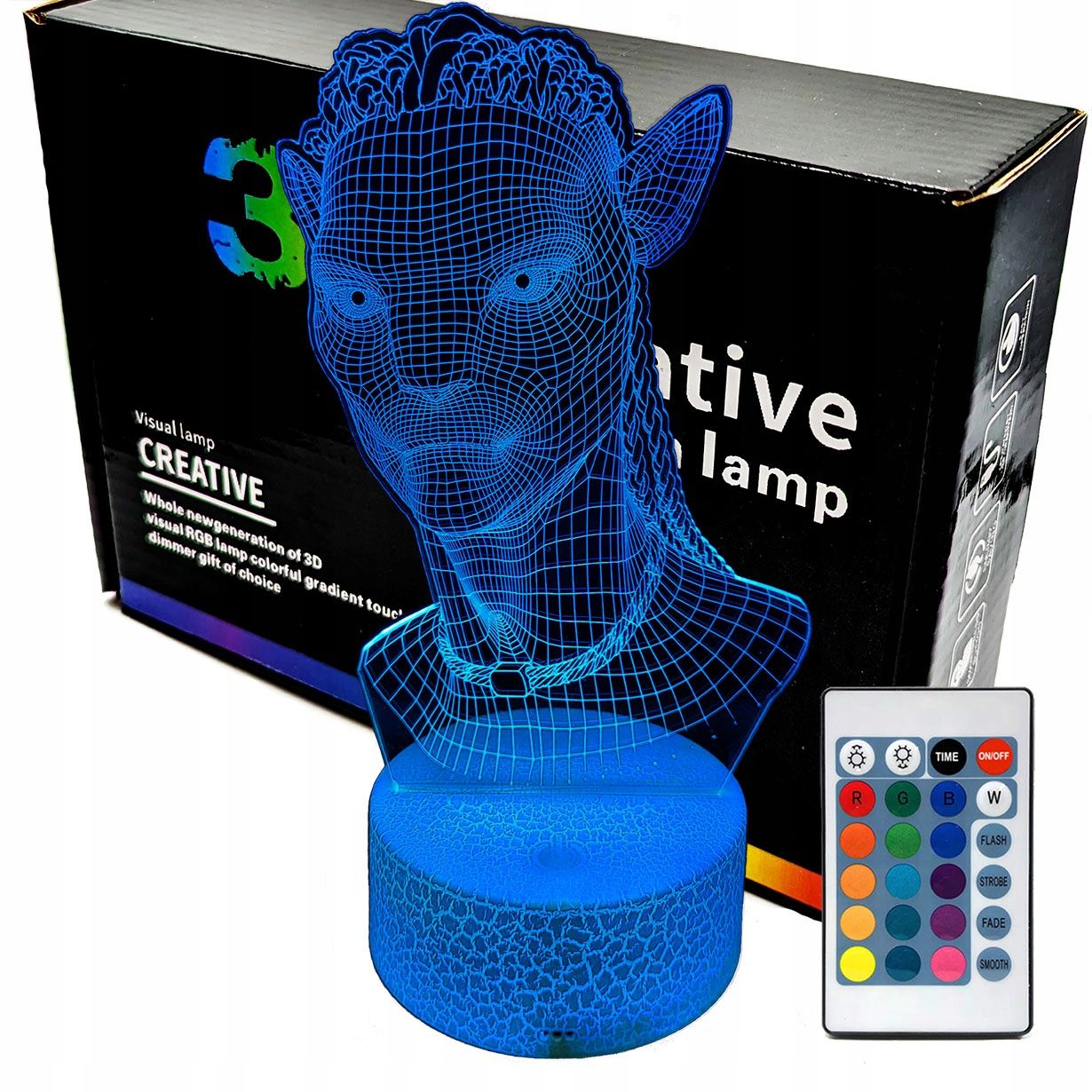  3d naktinė lemputė lempų daugiaspalvis