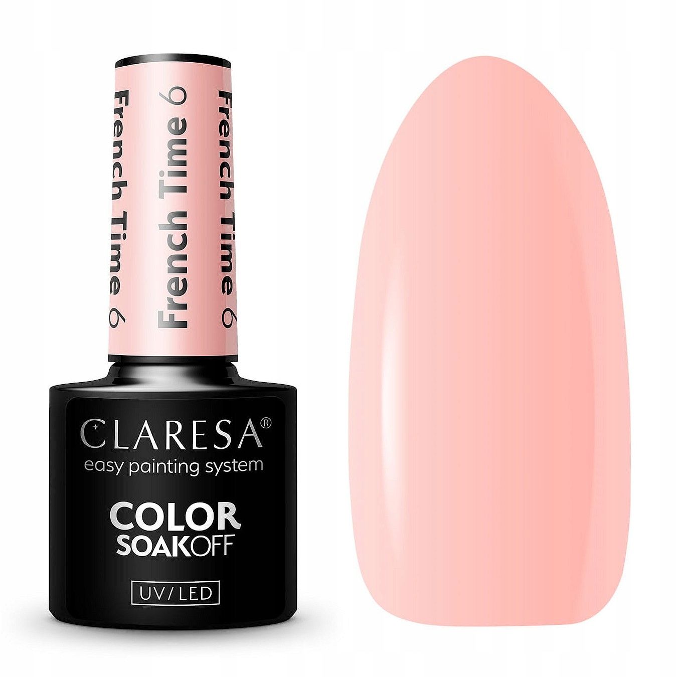  Claresa hübriid küünelakk burgundia glitter pink 554