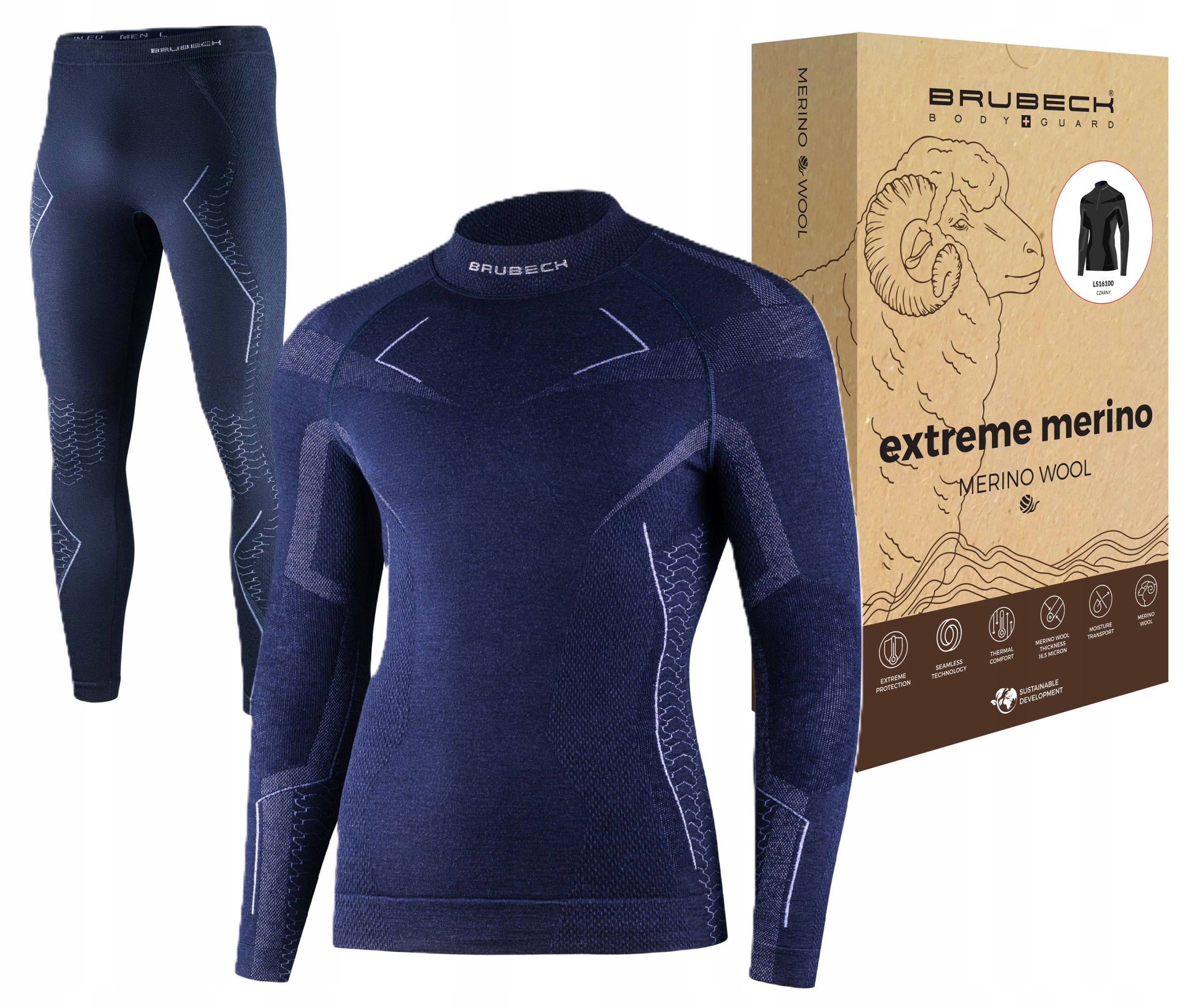  Mega warme thermounterwäsche brubeck extreme merino ls1666m le1352m