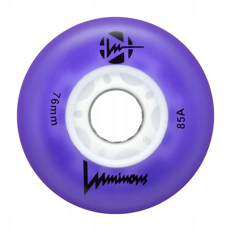  Ratai šviečiantys riedučių luminous red 76mm