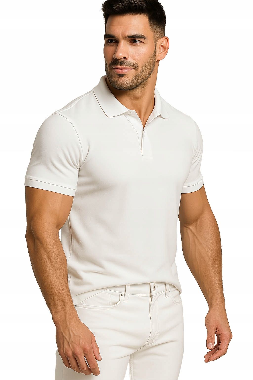  Men&#39;s polo shirts t-shirt elegant reinforcement cotton with collar m