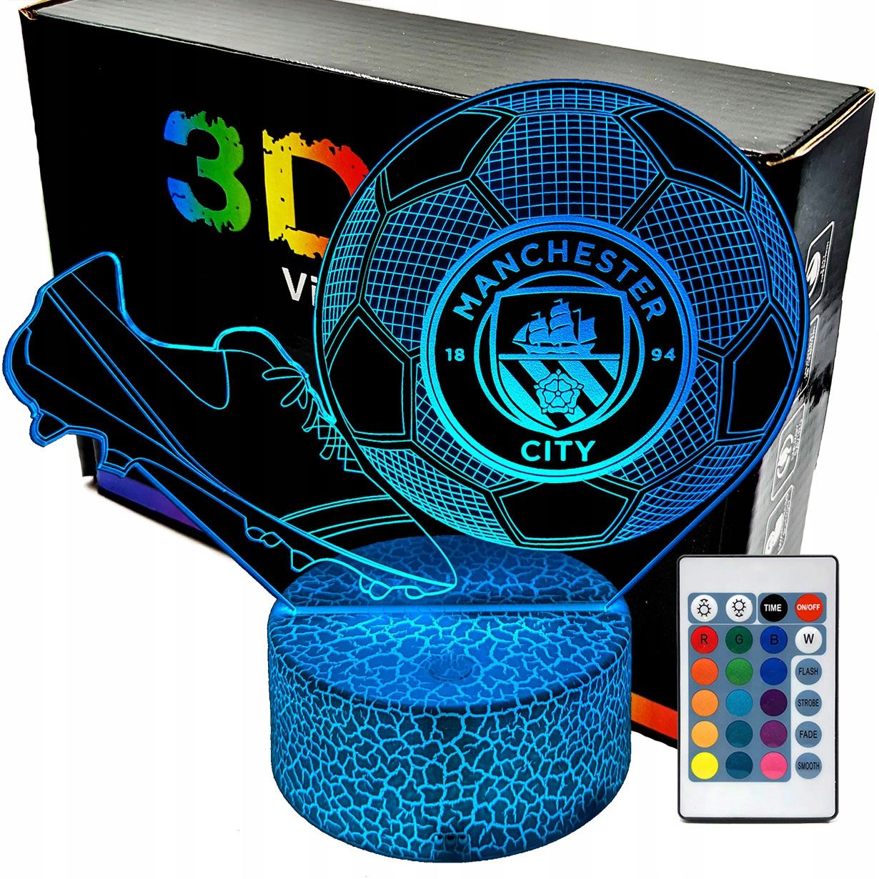  Noční světlo fotbal liverpool fc 3d lampy led