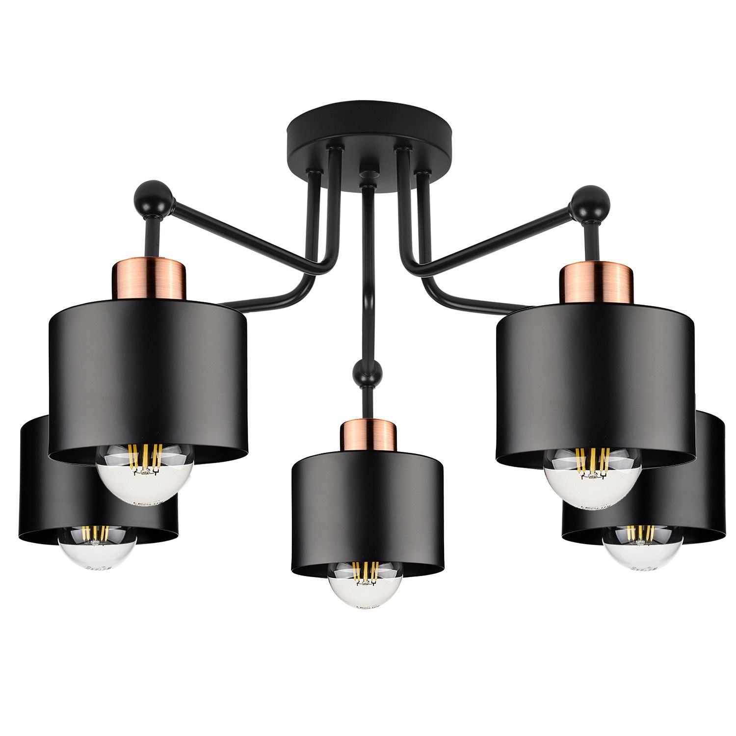  Ceiling lamp hanging lamp golden white modern 3x e27 for the living room