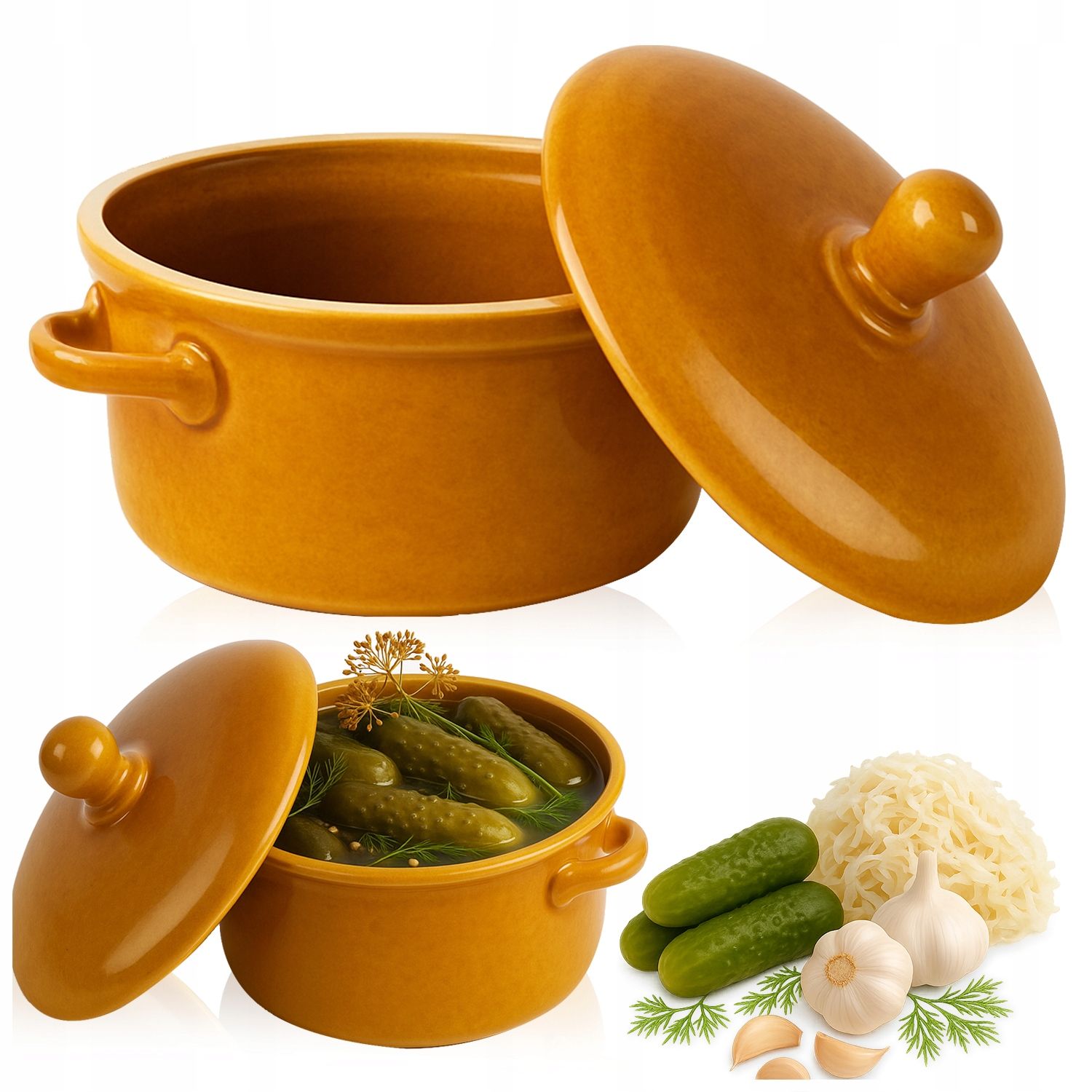  Stone barrel pot stone mass on cucumbers lard for tanning tongs 3,5