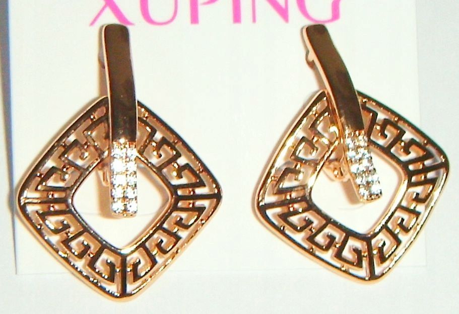  Náušnice ženský chirurgická oceľ nehrdzavejúci lekársky zlato 18k 1,7cm\0,8mm