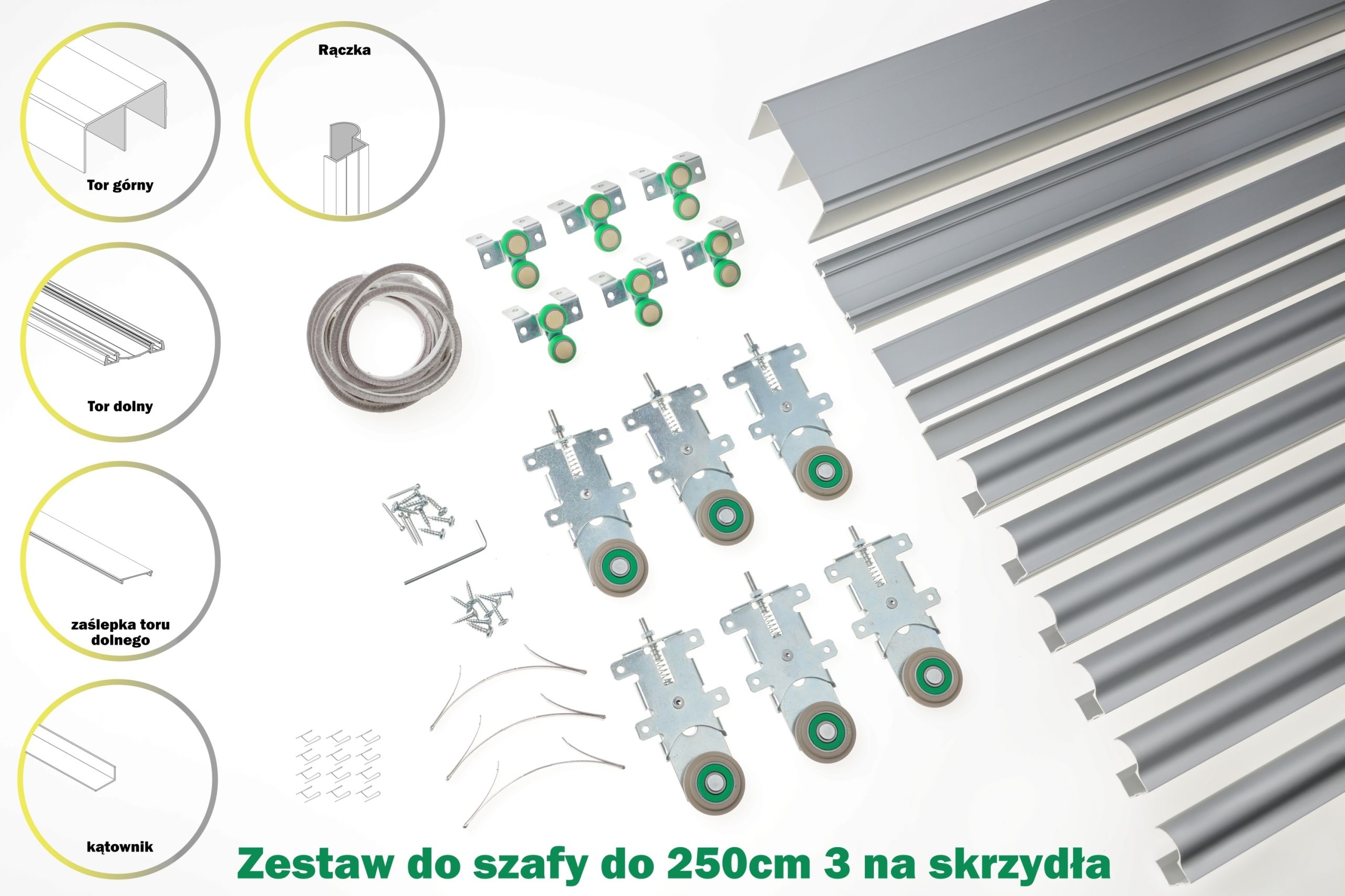  Stumdoma sistema spintoms 180cm 2 sparnai sevroll