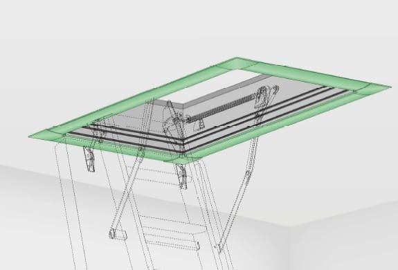  Stuhy dokončovací lxa-pvc 70x120 pre schody fakro lst skvelé thermo