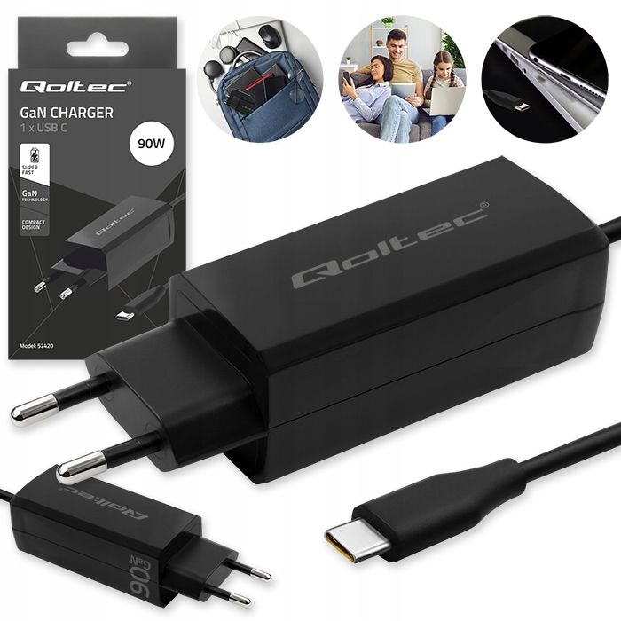  Extrem schnell netzladegerät qoltec 45 w gan pd qc 3.0 für smartphone