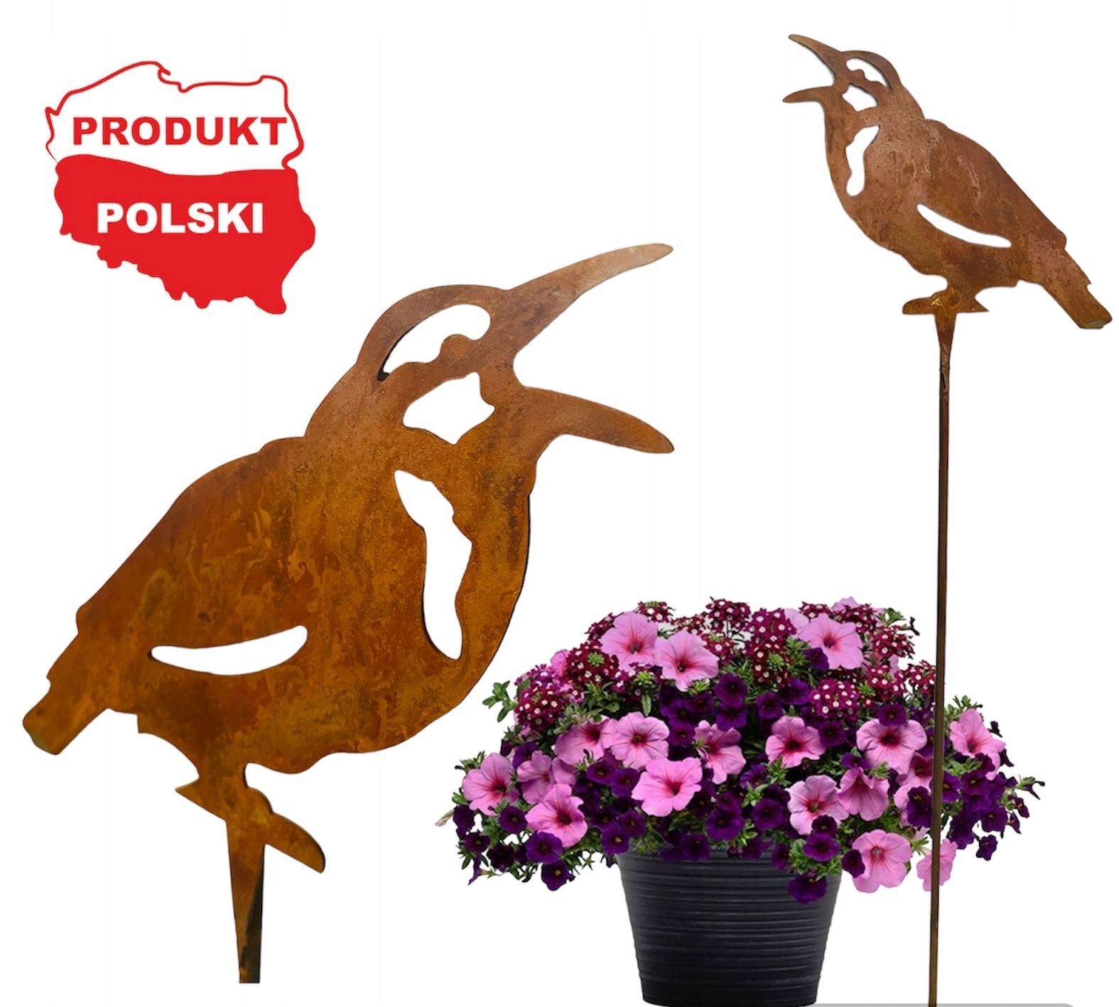  Úžasné ptaki klincovaná dekorácia figúrka kvetináč výzdoba záhrada vták sochárstvo