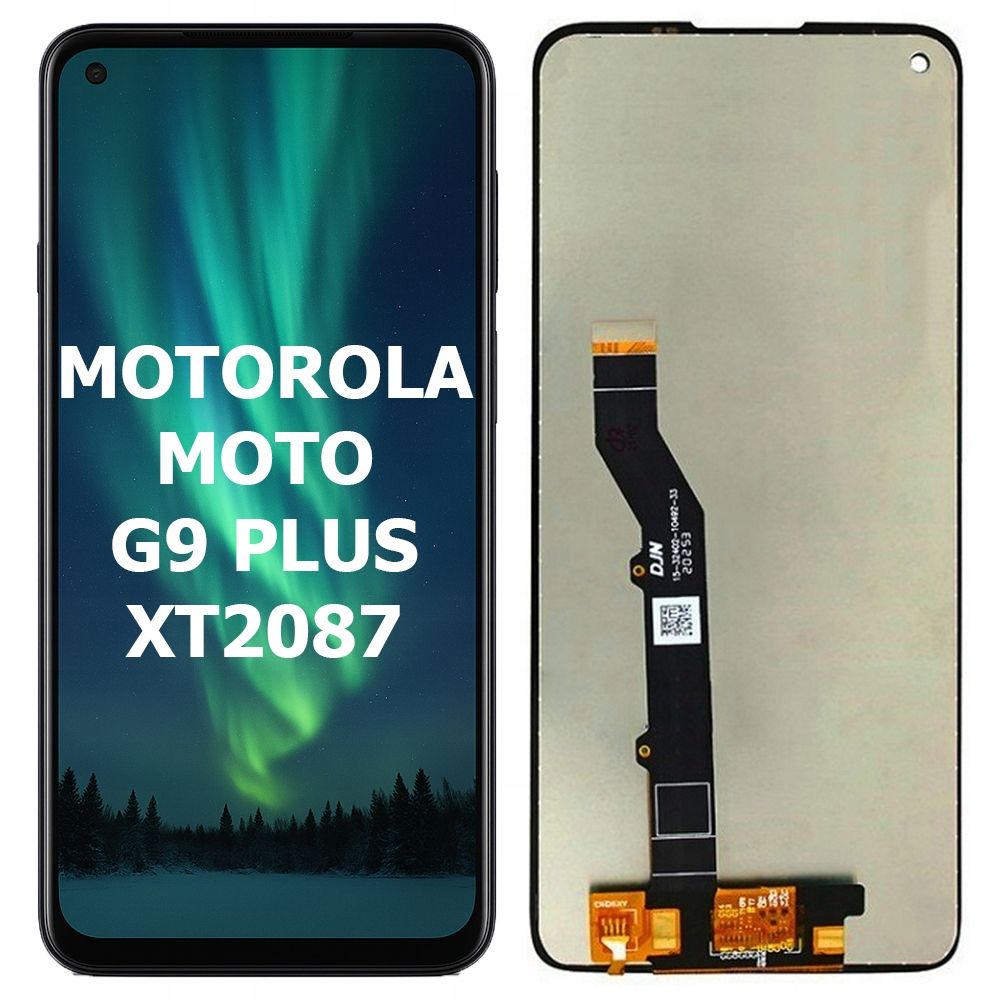  Lcd ekrāns uz motorola moto g9 + rāmis | oriģināls | instrukcija |