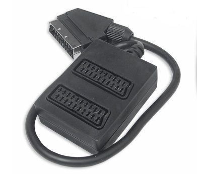  Skirstytuvas euro scart 1 kištukas / 2 lizdas fv(0870