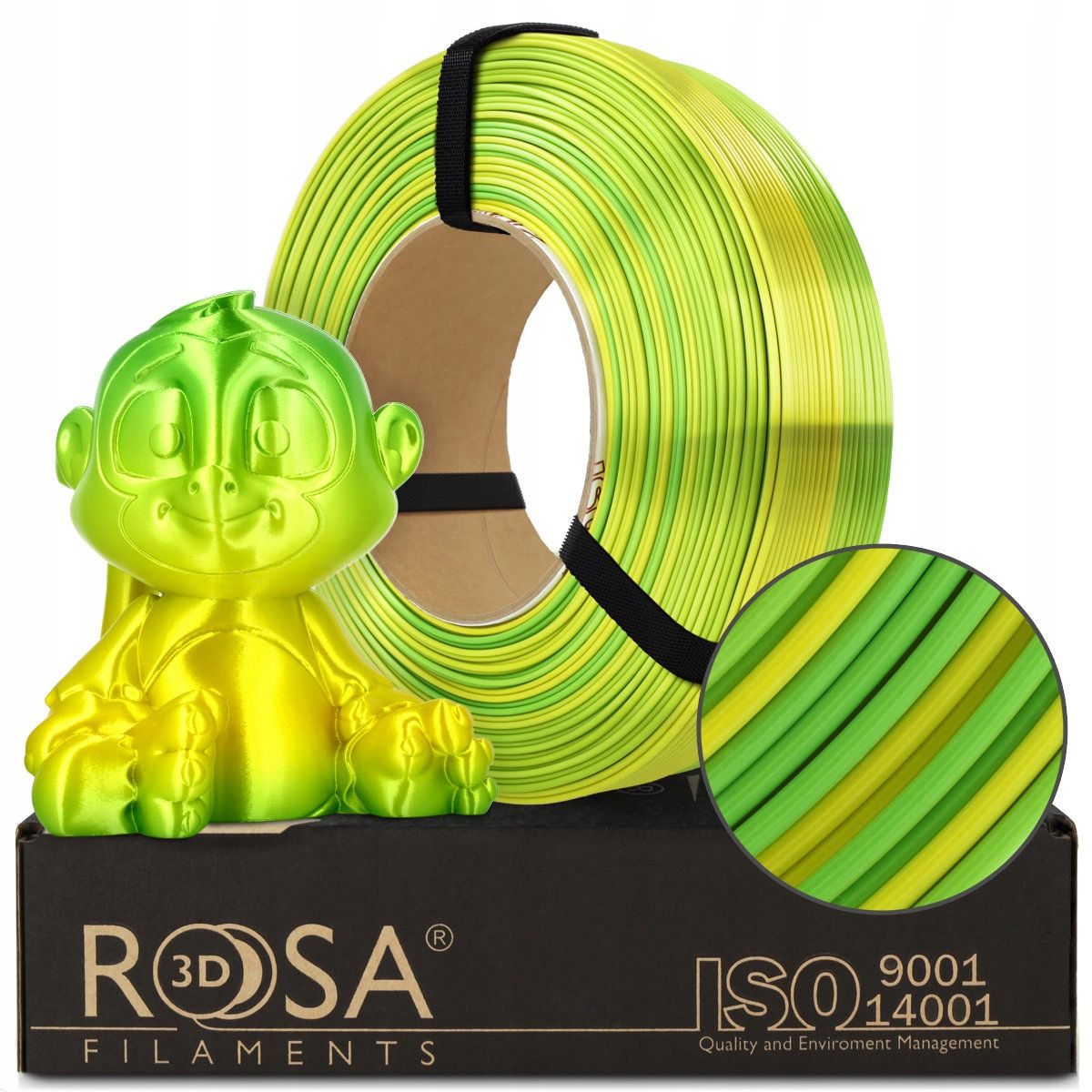  Gija 3d pildymas pla multicolour silk pacific 1,75mm 800g + 200g nemokamai