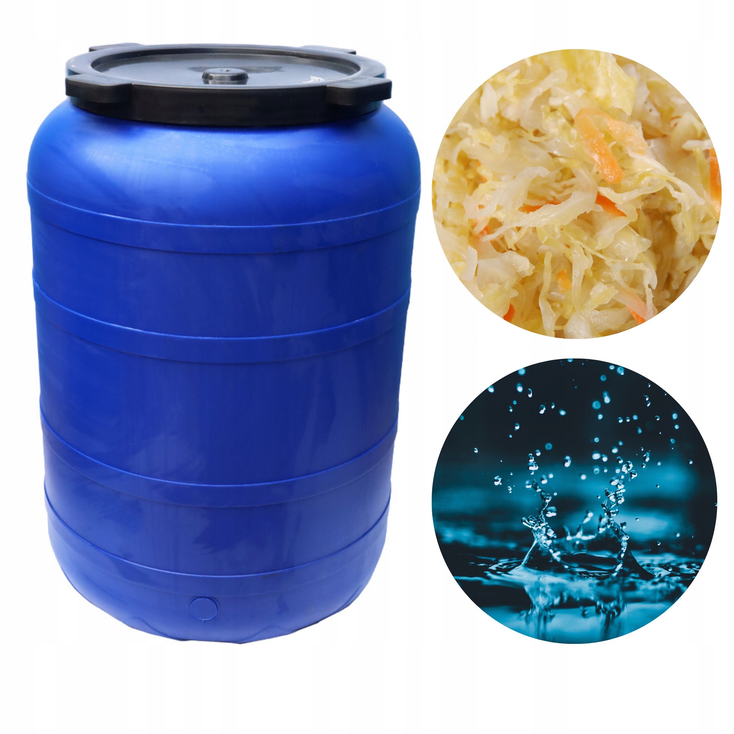  Plastist tünn 200l hapukapsa jaoks vee jaoks