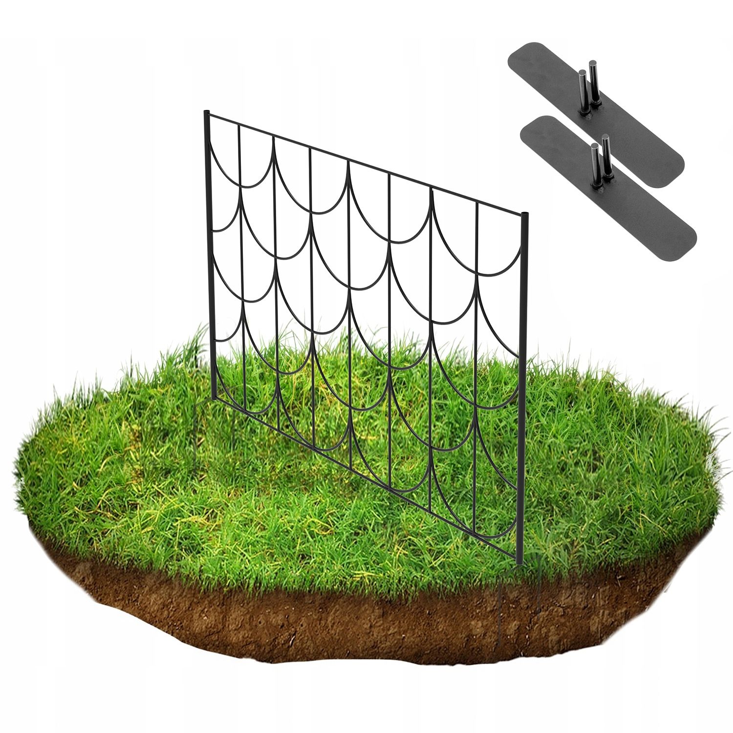  Taimede tugi metallist grill ruuduline 120 x 75 cm