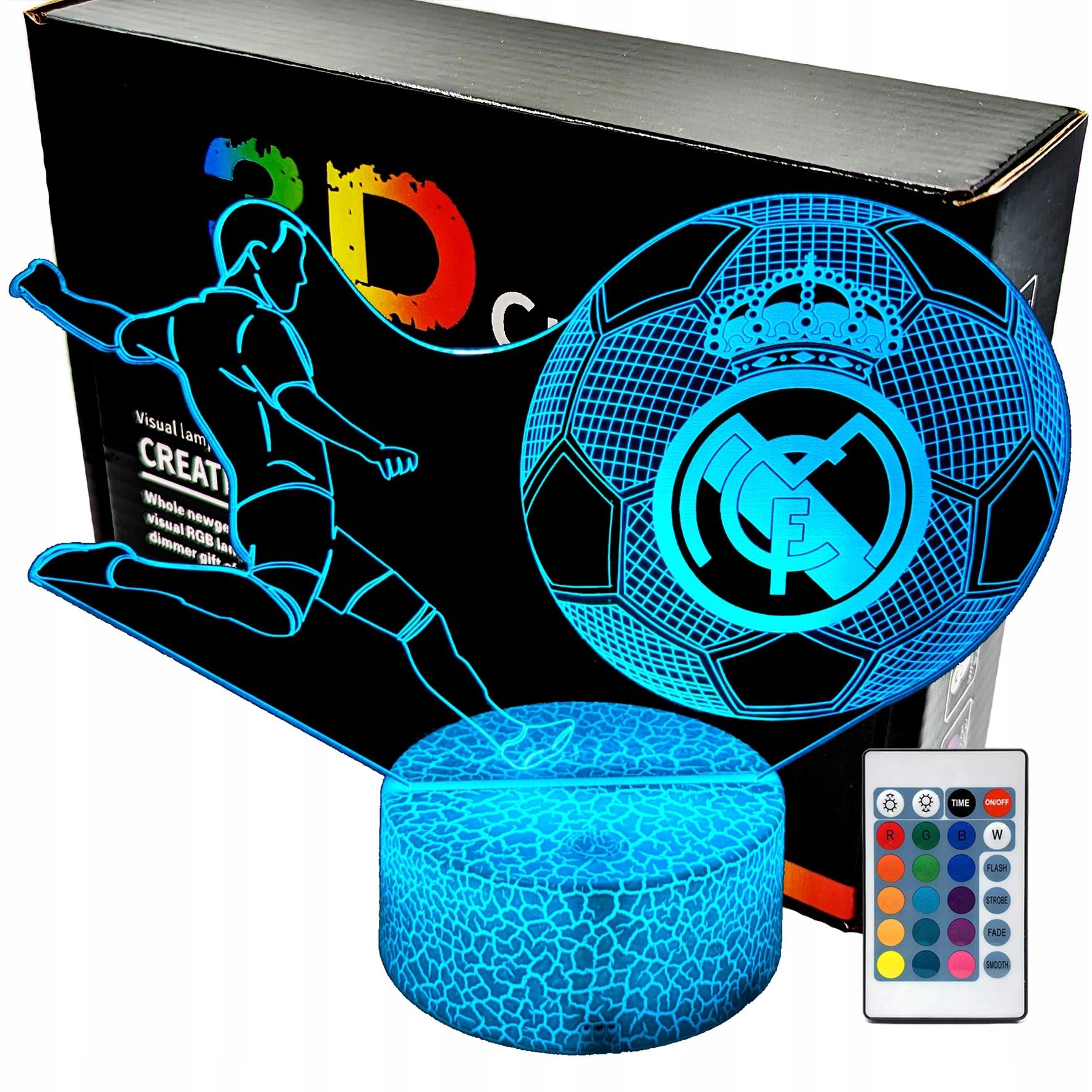  Noční světlo fotbal liverpool fc 3d lampy led