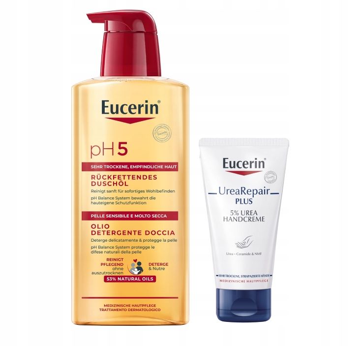  Eucerin urea repair krém pro ruce s močovinou + hydratační olej na mytí