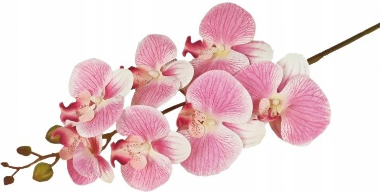  Orchid twig 20 flowers 76 cm rubber