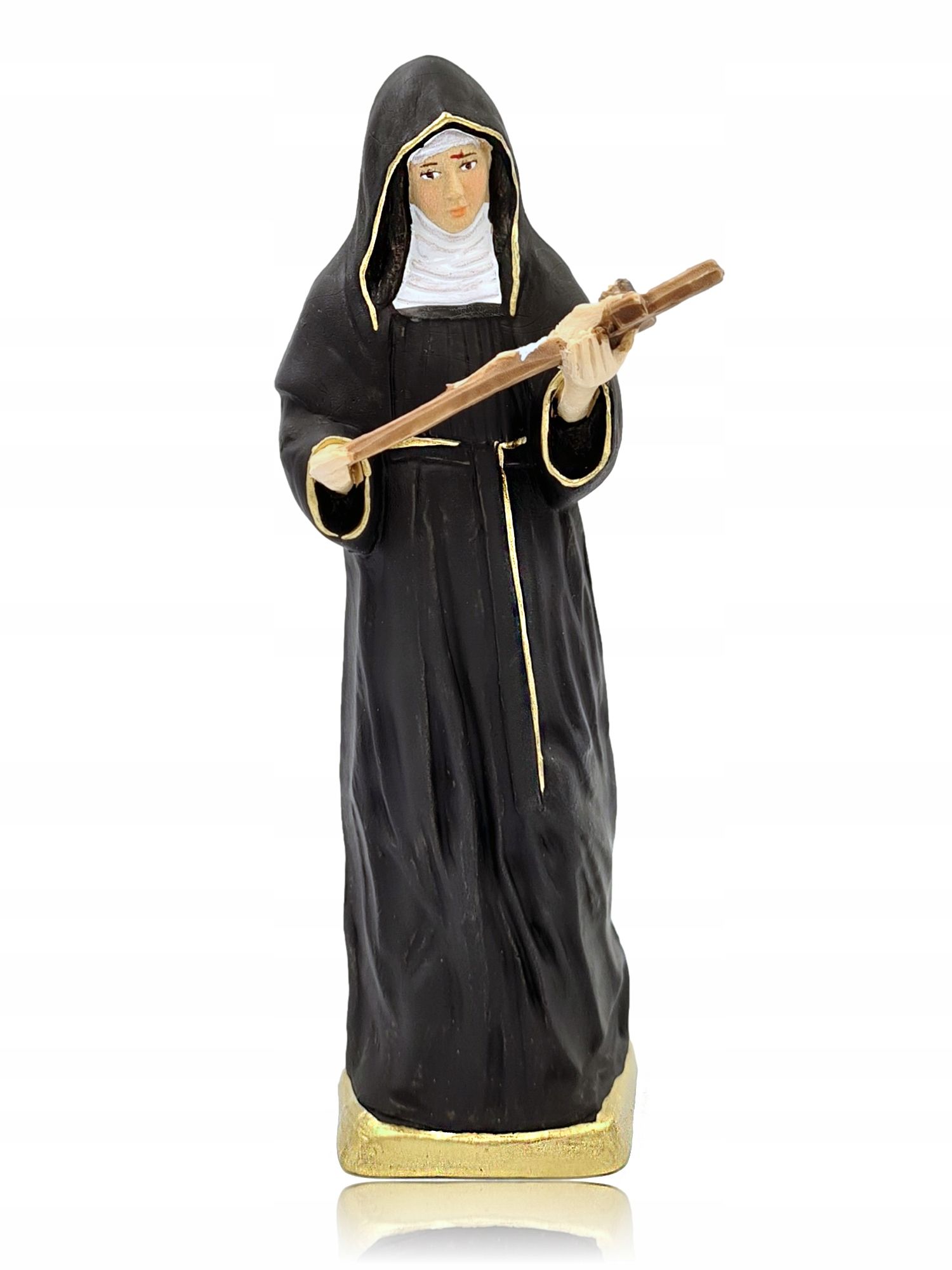  Figur sw. michal archaniol mit gargano 13,5 cm, farbe, manuell bemalt