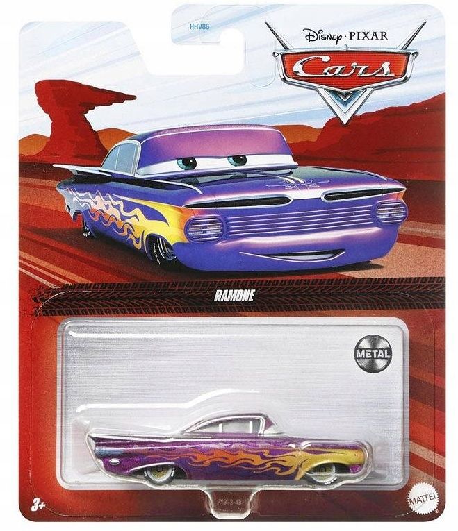 Ramone román + flo lola chladič hora mattel cars auta 1:55 2 ks.